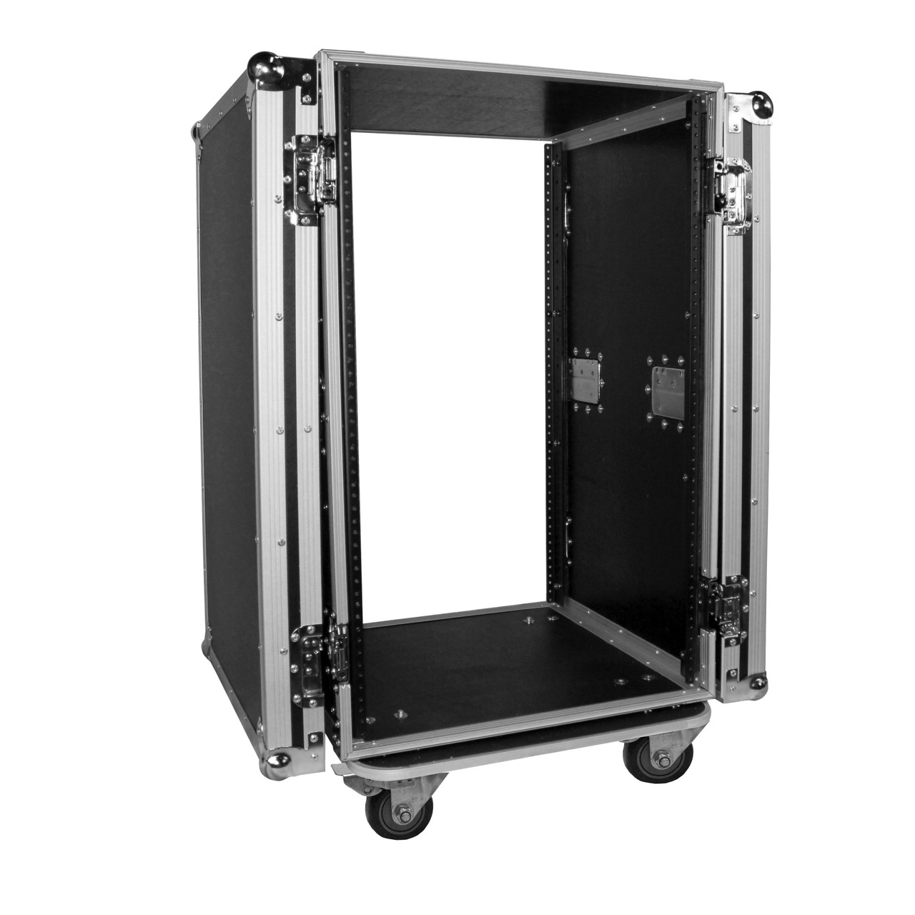 ProX 18U Space Amp Rack Mount ATA Flight Case 19 Inch Depth W-Casters