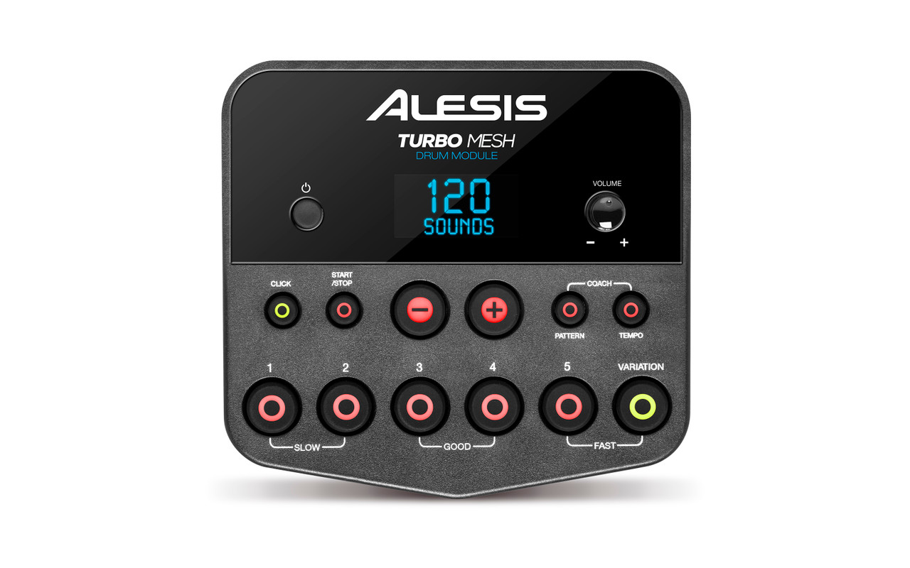 Alesis Turbo Mesh Kit | Seven-Piece Electronic Drum Kit with Mesh 