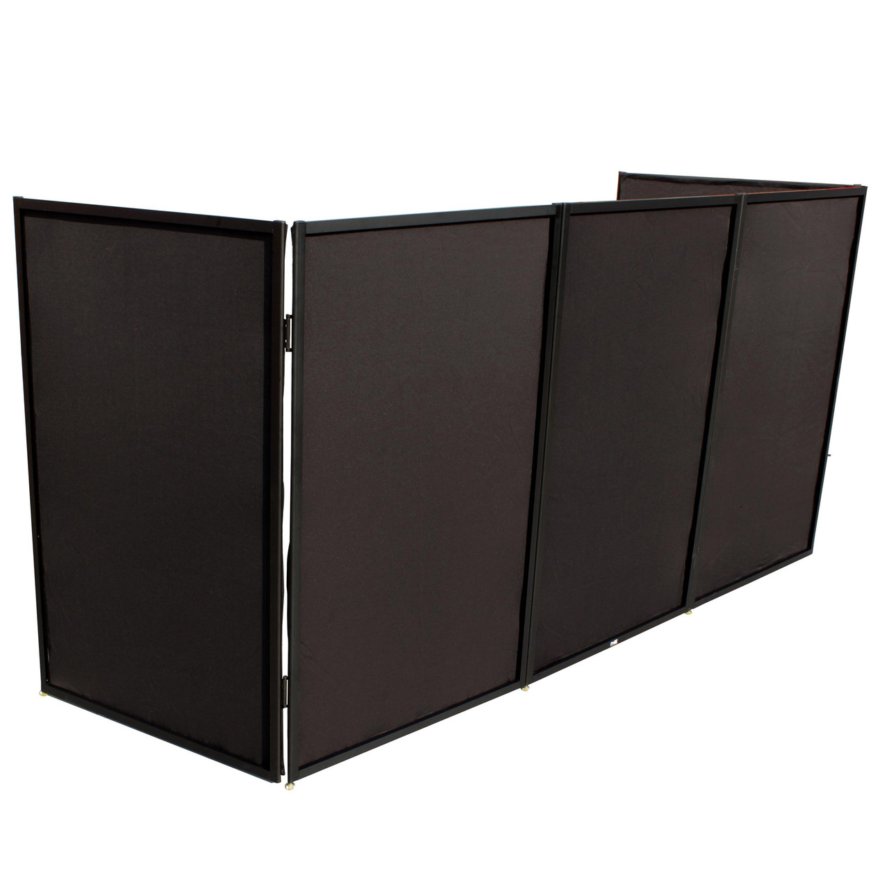 ProX 5 Panel Black Frame DJ Facade W-Stainless Quick Release 180
