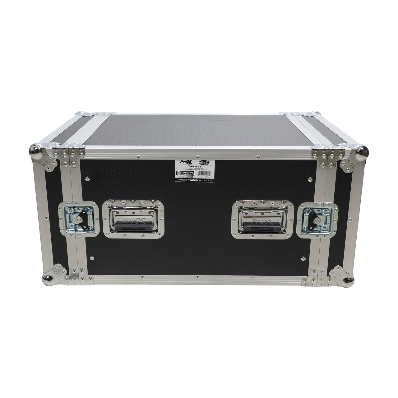 ProX 8U Space Amp Rack Mount ATA Flight Case 24 Inch Depth