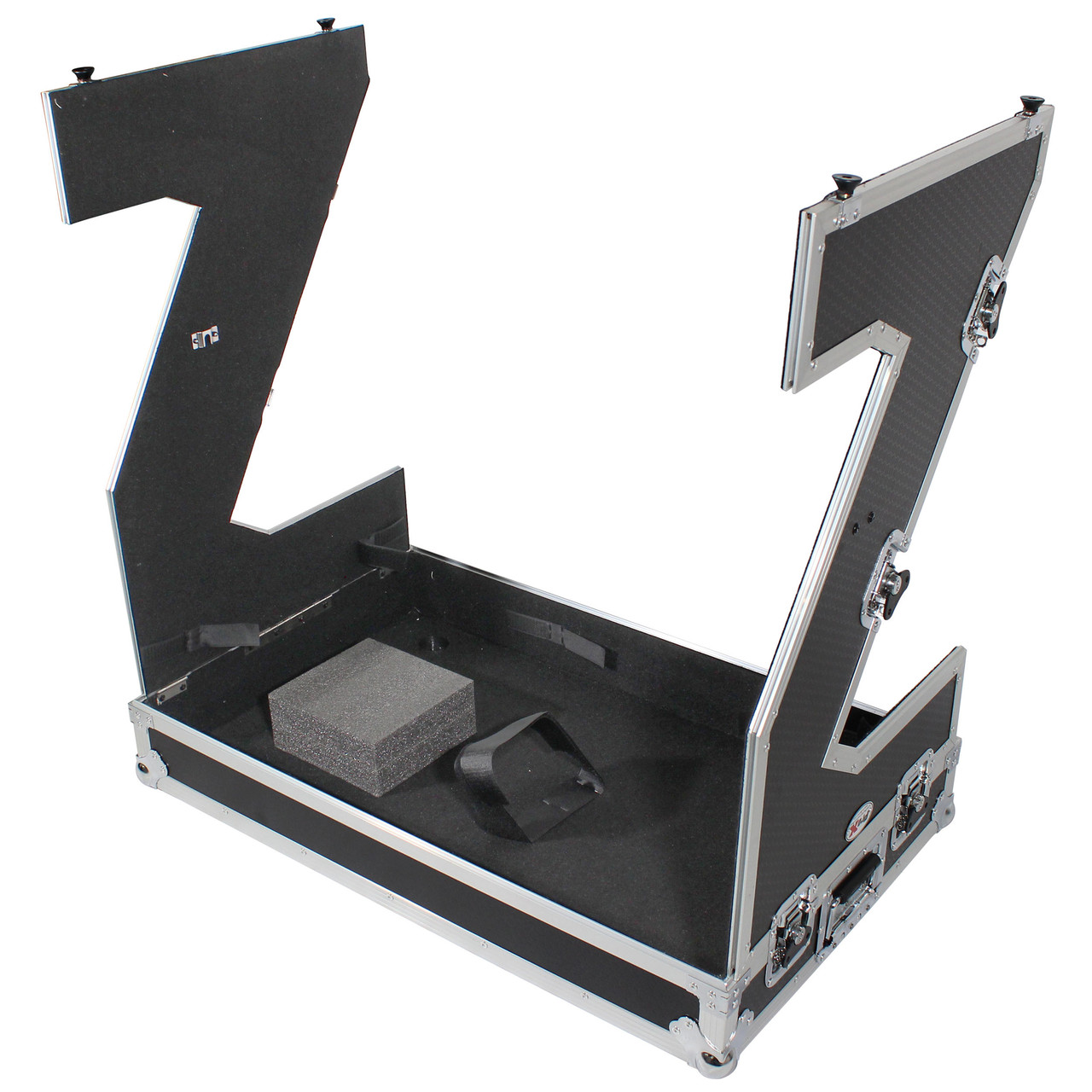 ProX Z-Table Jr Folding DJ Table Mobile Workstation Flight Case