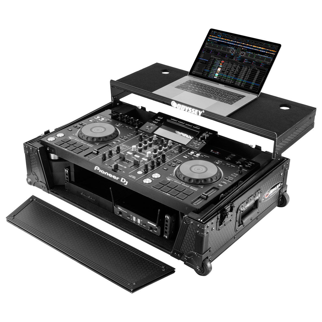 Odyssey Pioneer XDJ-RX3 / XDJ-RX2 Industrial Board Glide Style 2U Case