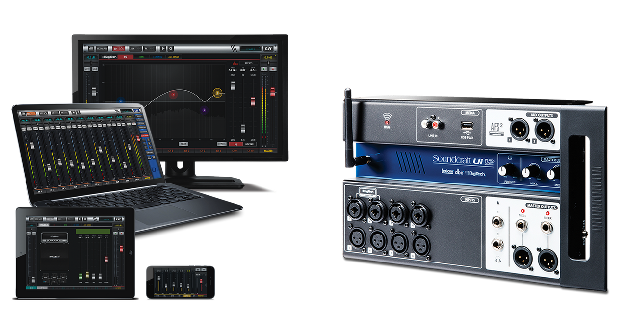 Soundcraft Ui12 | 12 Channel Digital Mixer With Wireless Control