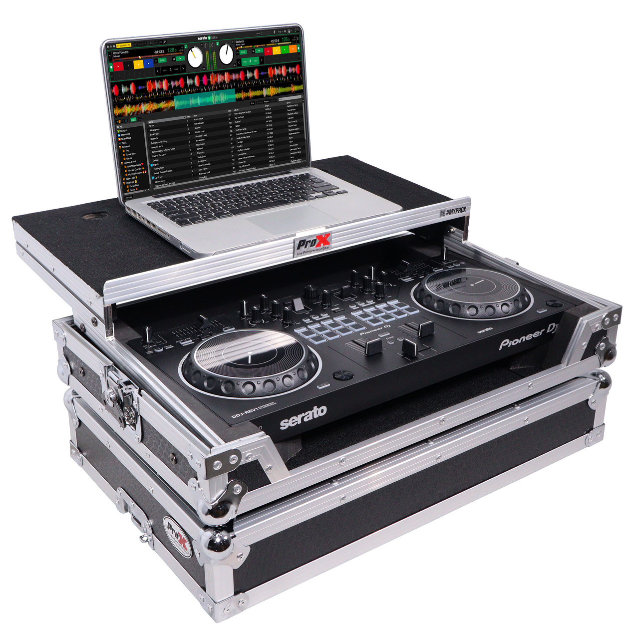ATA Flight Case For Pioneer DDJ-REV1 DJ Controller with Laptop Shelf