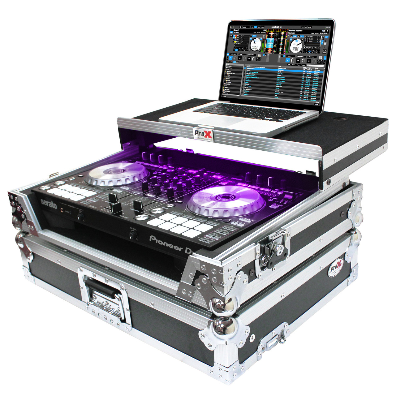 Pioneer DDJ-SR2 DJ Serato UDGケース付き ProX ATA Flight Case For Pioneer DDJ-SR2 DJ Controller with Laptop