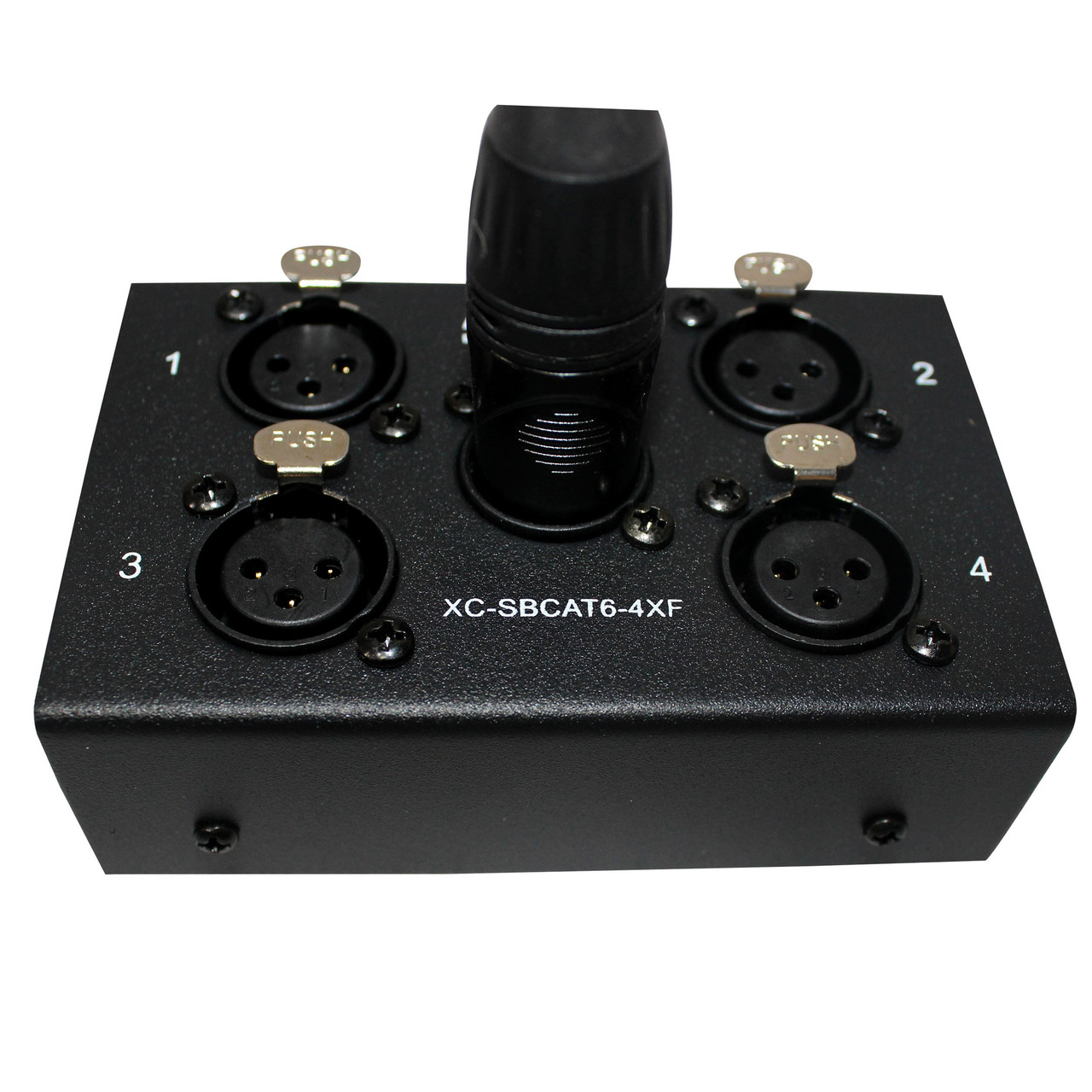 ProX 4 Channel XLR-F CAT6 Audio/DMX Portable Snake Box