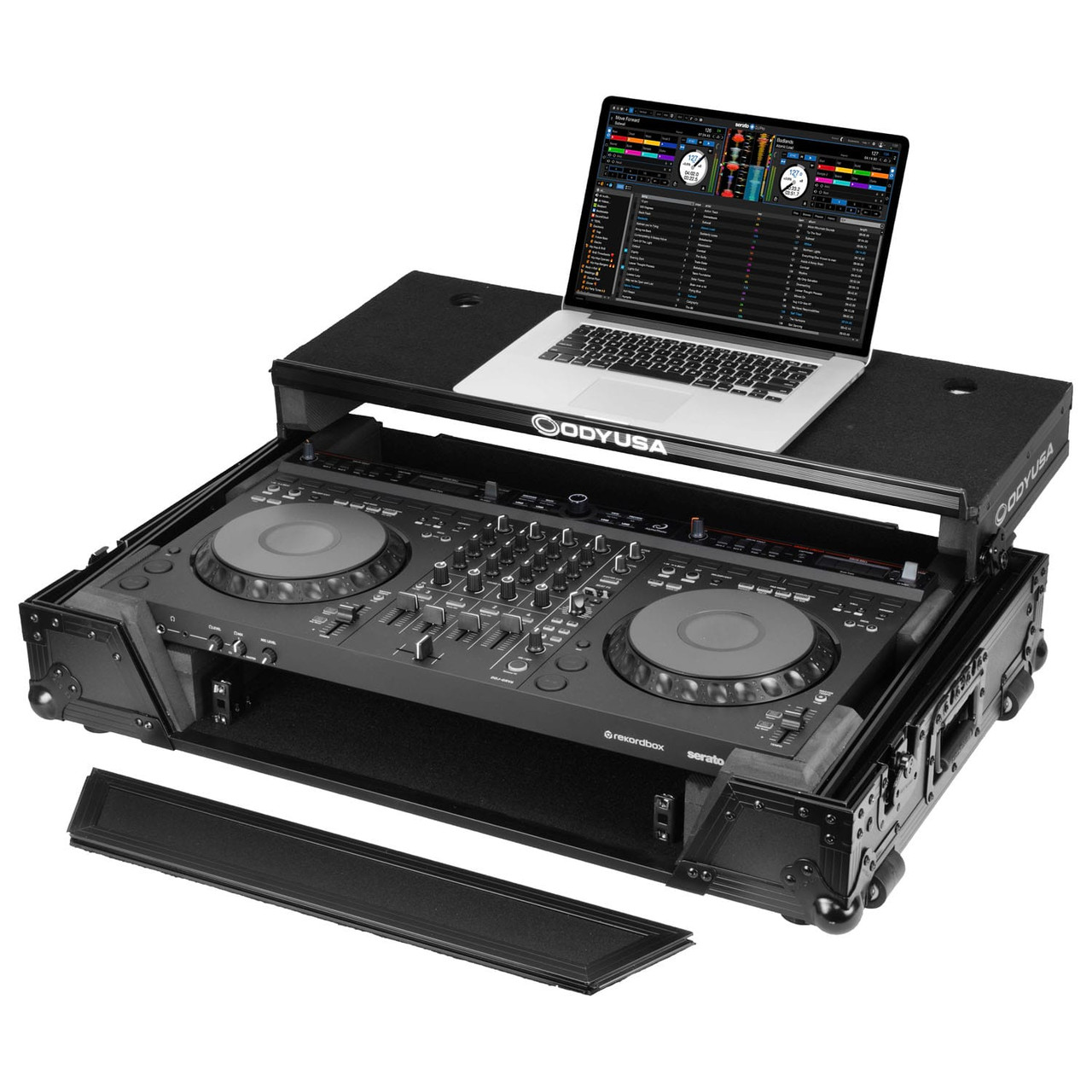 AlphaTheta DDJ-GRV6 カバー付　美品 Odyssey AlphaTheta DDJ-GRV6 Case in Black with 1U Rack Space and