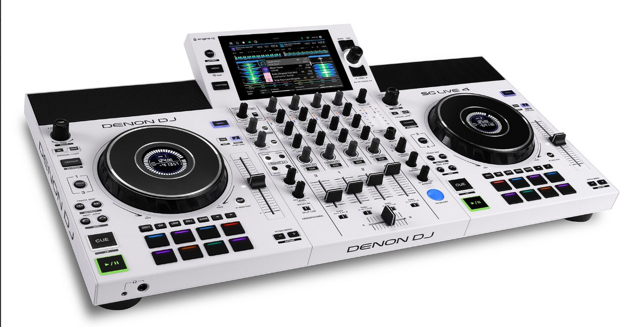 SC Live4 White DJ Controller and Media Player