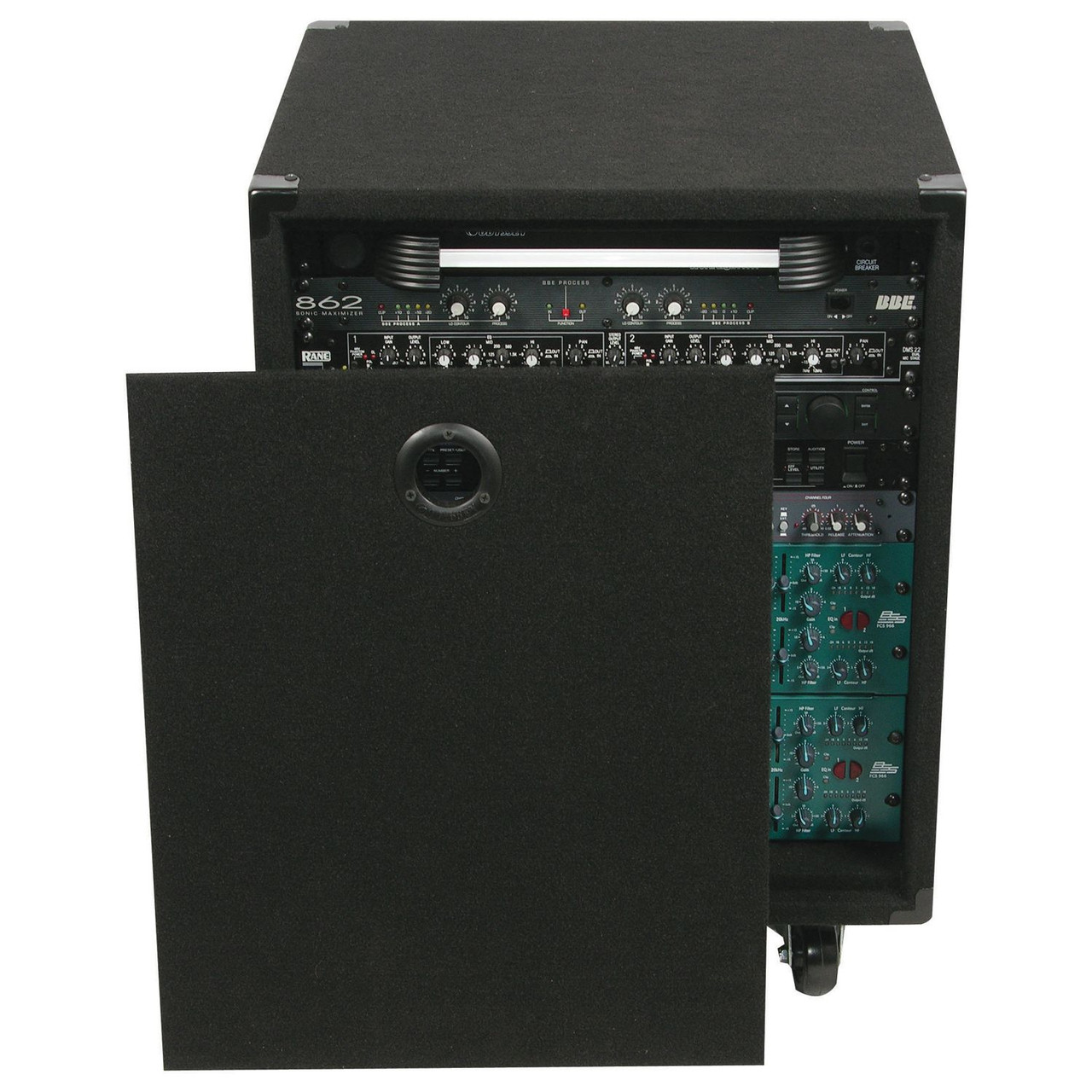 Odyssey 12U Carpeted Amp Rack Case with Wheels