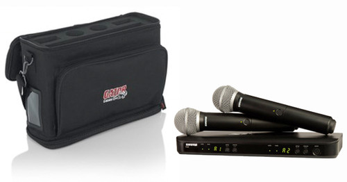 Carry Bag for Shure BLX and Similar Systems-GM-DUALW - Gator Cases