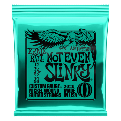 ERNIE BALL NOT EVEN SLINKY NICKEL WOUND ELECTRIC GUITAR STRINGS - 12-56