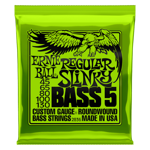 Ernie Ball Regular Slinky 5-String Nickel Wound Electric Bass Strings