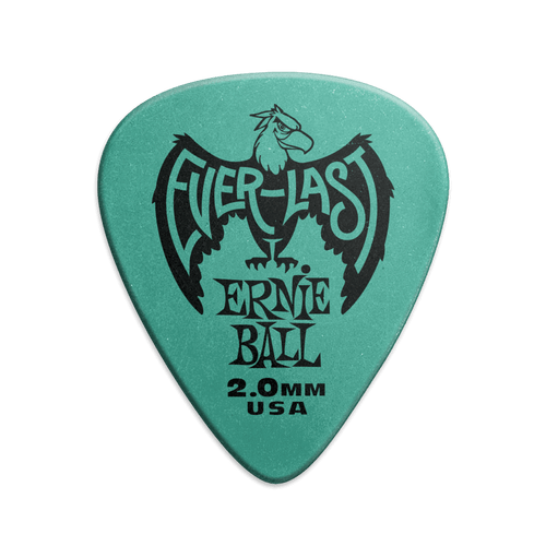 Ernie Ball Everlast Picks 12-pack Teal 2.0mm