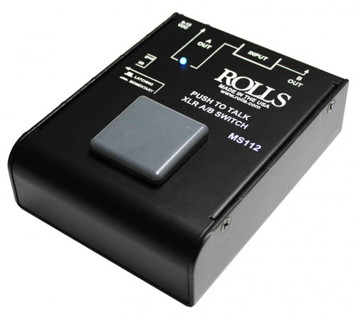 MS112 Push To Talk XLR A-B Switch