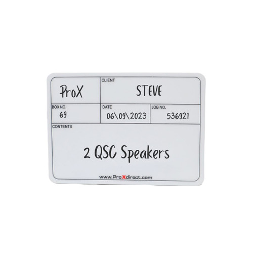 12 Pack of Medium-Sized Multipurpose Labels for Flight Cases, Equipment and More