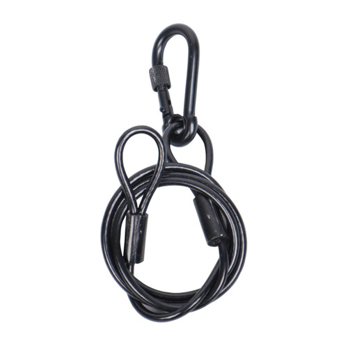 30" Black Safety Cable Galvanised steel wire with PVC Jacket for Truss Stage Lighting