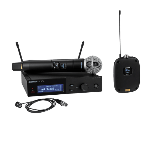 SLXD124+/85M Digital Wireless Combo System with SM58® Handheld and WL185m Lavalier Microphones