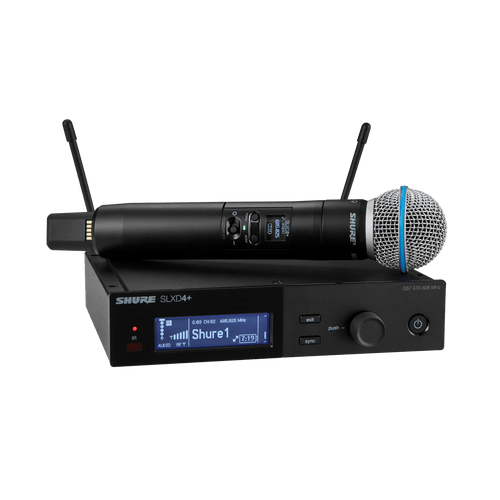 SLXD24+/B58 Digital Wireless Handheld System with Beta® 58A Supercardioid Dynamic Microphone