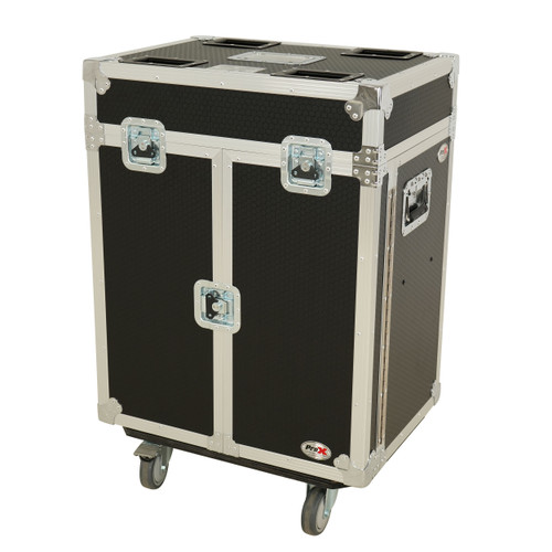Moving Head Lighting Road Case for 2x Wash Moving Heads with 3 Doors