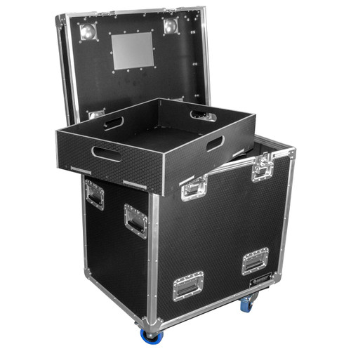 Odyssey Professional 30″ x 22″ x 36″ Black Hex Board Utility Tour Trunk Case with Caster Wheels