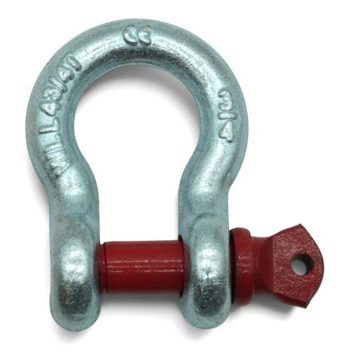 4 3/4 Ton 3/4" 0.75" Galvanized Screw Pin Anchor U Shackle