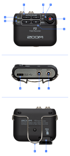 F2 Field Recorder & Lavalier Mic 