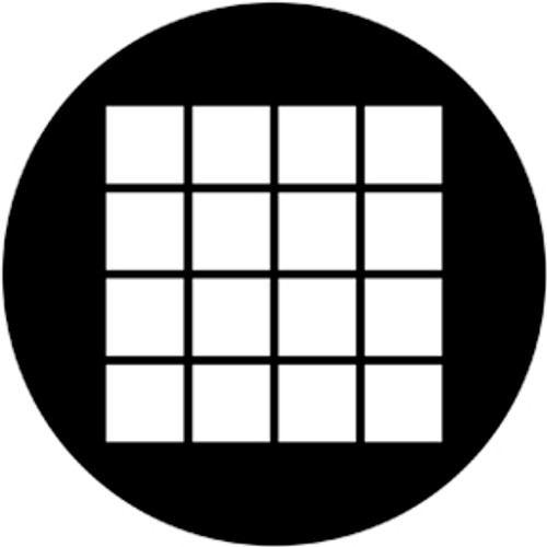 Rosco Large Squares Steel Gobo 78042