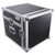 8U Vertical Rack Mount Flight Case with 10U Top for Mixer Combo Amp Rack