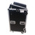 18U Vertical Rack Mount Flight Case with 10U Top for Mixer Combo Amp Rack with Caster Wheels