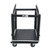 13U Top Mixer-DJ 12U Rack Combo Flight Case W-Laptop Shelf and Casters