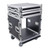 10U Rack Space ATA Style Flight Case 19 Inch Depth with 4" Casters