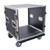 12U Vertical Amp Rack Mount Flight Case with Caster Wheels