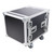 12U Vertical Amp Rack Mount Flight Case with Caster Wheels