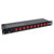 10 Way Edison AC Power 1U Rack Mountable Power Strip 15A Breaker On Off LED Toggle Switches