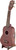 Violin/Ukulele Display Stand - front  view - ukulele on the stand