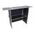 Transformer Flight Case Style Folding DJ Table and Workstation with Smooth Rolling Wheels