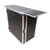 Transformer Flight Case Style Folding DJ Table and Workstation with Smooth Rolling Wheels