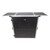 Transformer Flight Case Style Folding DJ Table and Workstation with Smooth Rolling Wheels