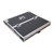 Transformer Flight Case Style Folding DJ Table and Workstation with Smooth Rolling Wheels