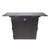 Transformer Flight Case Style Folding DJ Table and Workstation with Smooth Rolling Wheels