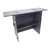 Transformer Flight Case Style Folding DJ Table and Workstation with Smooth Rolling Wheels