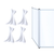 Novopro Scrim White x4 for DJS2 screen