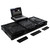 Low Profile 12″ Format DJ Mixer and Two Battle Position Turntables Flight Coffin Case with Wheels and Glide Platform