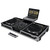 Low Profile 10″ Format DJ Mixer and Two Battle Position Turntables Flight Coffin Case with Wheels and Glide Platform