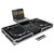 Low Profile 10″ Format DJ Mixer and Two Battle Position Turntables Flight Coffin Case with Wheels and Glide Platform