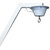 White 20" Mirror Ball Free-Standing Hook Fits 35mm Pole with 1 RPM Motor