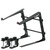 Black Laptop/Gear L Stand with Table/Case Clamps