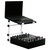 Black L Stand Mobile Folding Laptop/Gear Stand with Table/Case Clamps