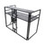 MESA MEDIA MK2 DJ Facade Table Workstation Includes TV Bracket Mount White & Black Scrims and Carry Bag