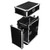 14U Top Slanted 16U Vertical Pro Combo Rack with Casters